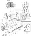 Sekcja bloku zaworów, valve block section, Ventilblockabschnitt, vožtuvų bloko sekcija, sekce bloku ventilů - F061491 O