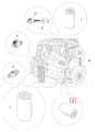 filtr płynu chłodzącego, coolant filter, Kühlmittelfilter, filtr chladicí kapaliny, aušinimo skysčio filtras - WE2075 - F041733 (ZAMIENNIK)
