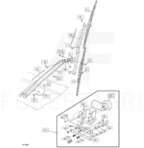 Motor stěračů - F042830